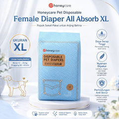 HONEYCARE Pet Disposable Female Diaper All Absorb XL Dog Sanitation NoBrand 