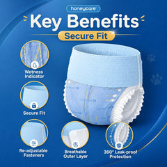 HONEYCARE Pet Disposable Female Diaper All Absorb XL Dog Sanitation NoBrand 