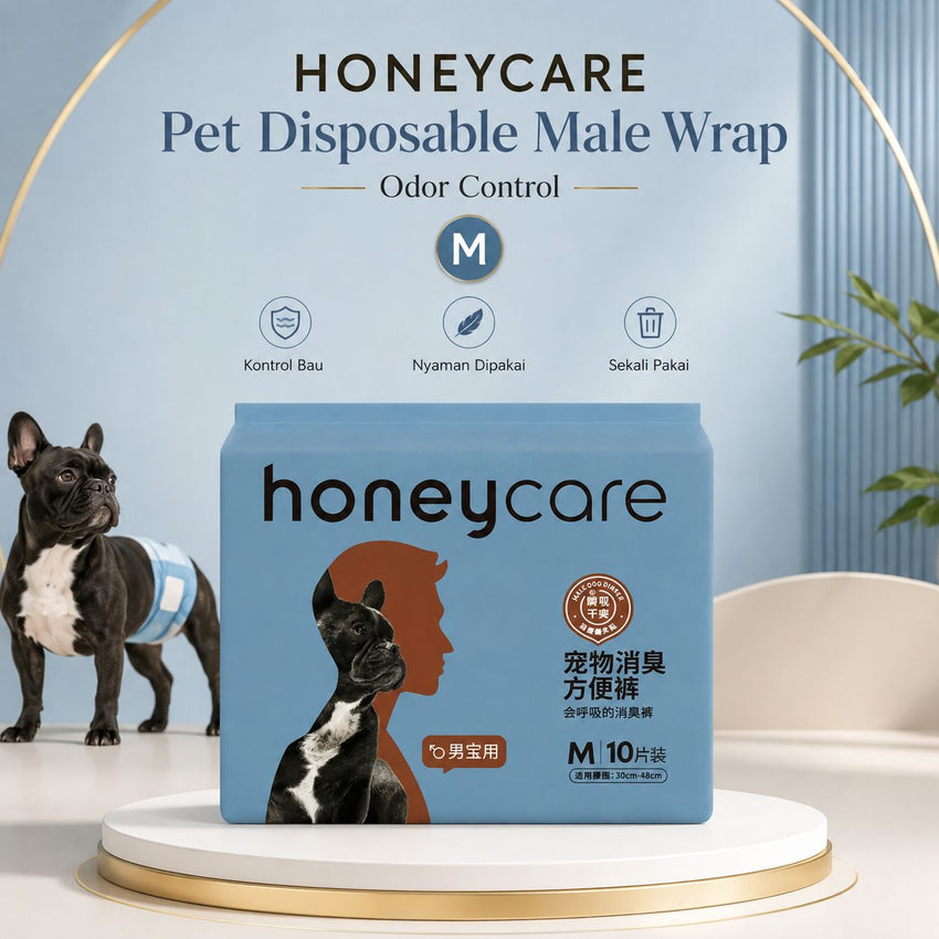 HONEYCARE Pet Disposable Male Wrap Odor Control Medium Dog Sanitation NoBrand 