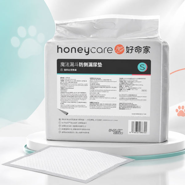 HONEYCARE Pet Training Pad Magic Funnel Side Leakage with Sticker Small Dog Sanitation Tidak ada merek 