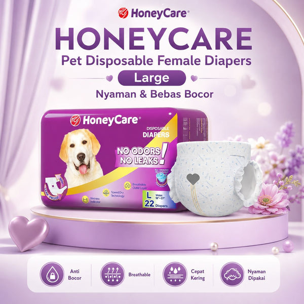 HONEYCARE Popok Anjing Betina Pet Disposable Female Diapers Large Dog Sanitation NoBrand 