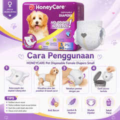 HONEYCARE Popok Anjing Betina Pet Disposable Female Diapers Medium Dog Sanitation NoBrand 