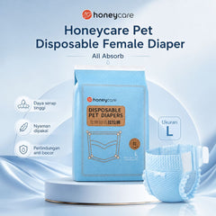 HONEYCARE Popok Anjing Pet Disposable Female Diaper All Absorb L Dog Sanitation NoBrand 