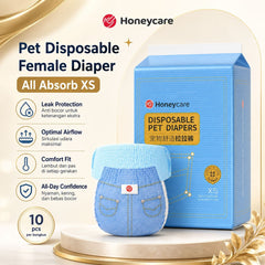 HONEYCARE Popok Anjing Pet Disposable Female Diaper All Absorb XS Dog Sanitation NoBrand 