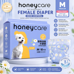 HONEYCARE Popok Anjing Pet Disposable Female Diaper Odor Control M Dog Sanitation NoBrand 