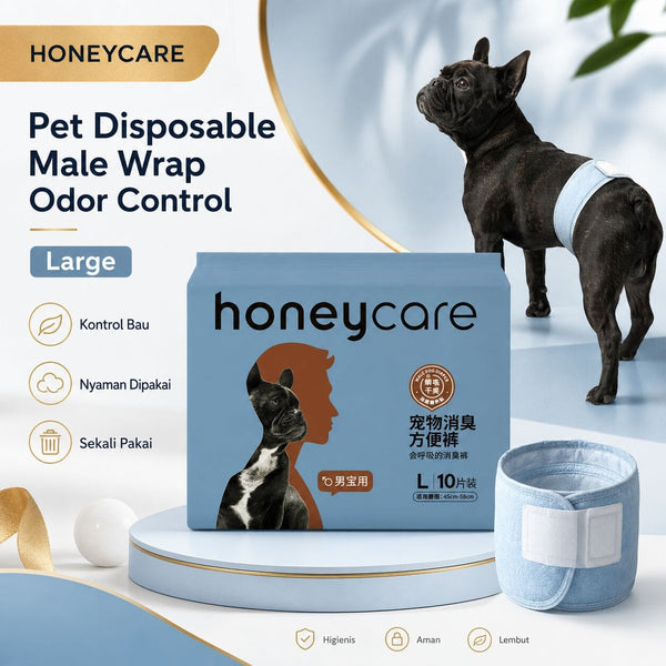 HONEYCARE Popok Anjing Pet Disposable Male Wrap Odor Control Large Dog Sanitation NoBrand 