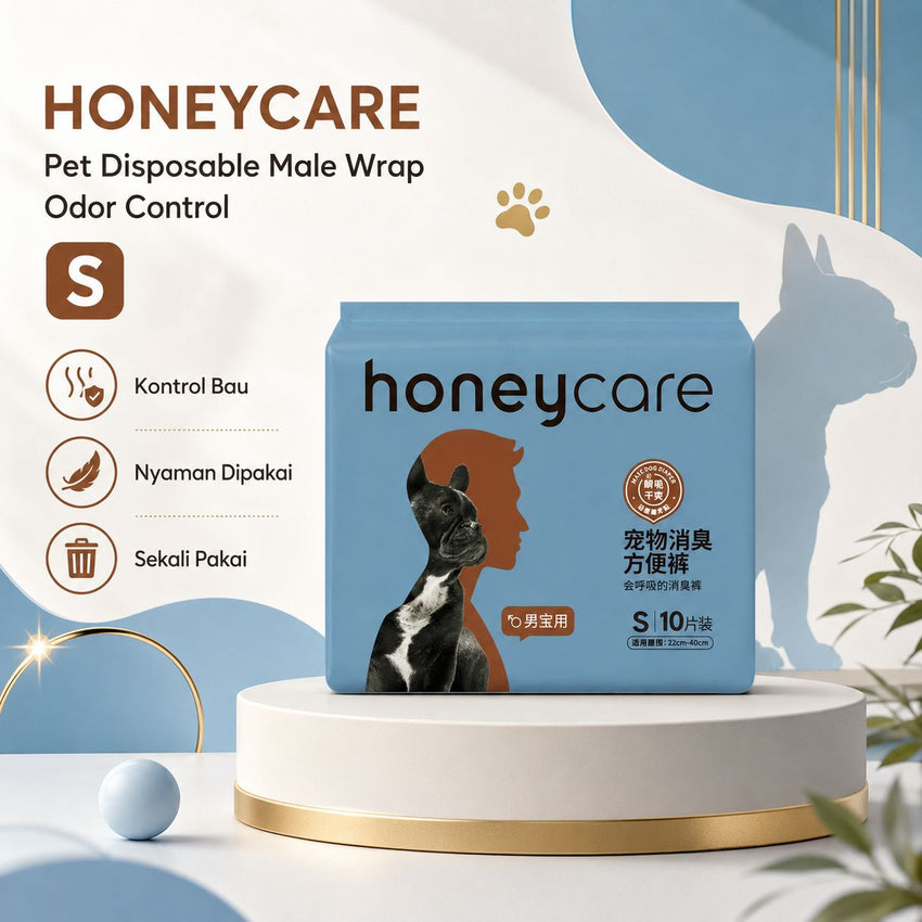 HONEYCARE Popok Anjing Pet Disposable Male Wrap Odor Control Small Dog Sanitation NoBrand 