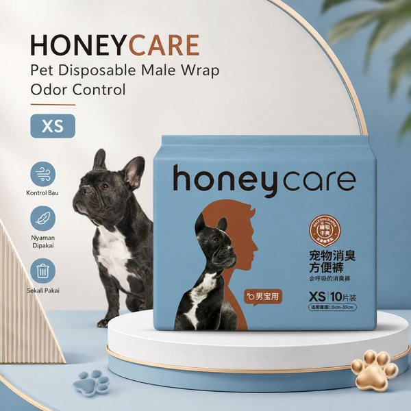 HONEYCARE Popok Anjing Pet Disposable Male Wrap Odor Control XS Dog Sanitation NoBrand 