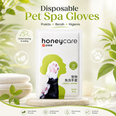 HONEYCARE Sarung Tangan Basah Pet Disposable SPA Gloves Grooming Supplies NoBrand 
