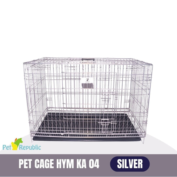 HYM Kandang Hewan Pet Cage KA 04 Silver Dog Cage HYM 
