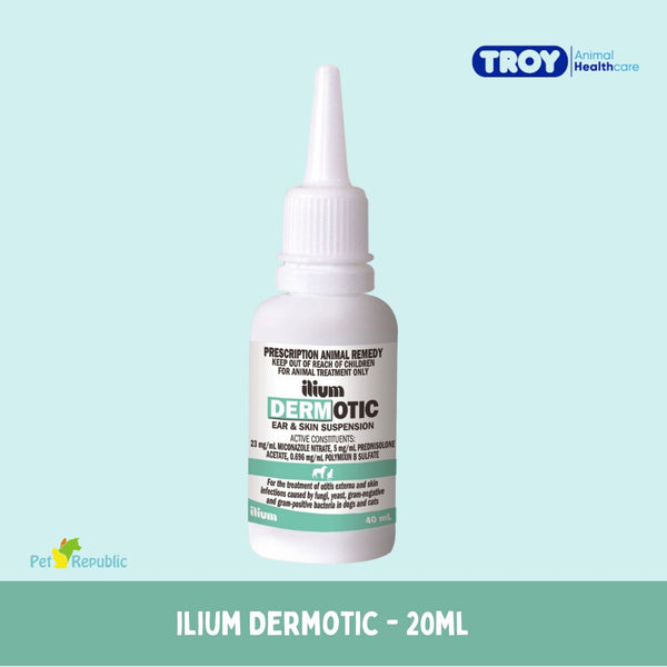 ILIUM DERMOTIC Obat Anjing Kucing Ear And Skin Suspension 20ml no type Tidak ada merek 