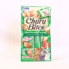 INABA Snack Kucing Churu Bites Chicken Recipe Wraps Tuna Recipe 30gr no type Tidak ada merek 