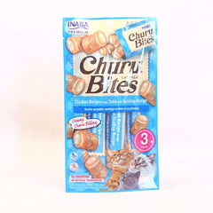 INABA Snack Kucing Churu Bites Chicken Recipe Wraps Tuna Scallop 30gr no type Tidak ada merek 