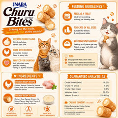 INABA Snack Kucing Churu Bites Chicken Wraps Chicken Recipe 30gr no type Tidak ada merek 