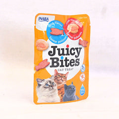 INABA Snack Kucing Juicy Bites Fish And Clam Flavor 11.3g no type Tidak ada merek 
