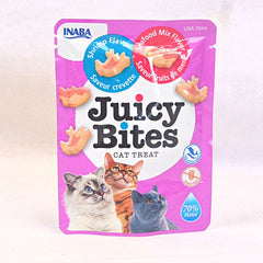 INABA Snack Kucing Juicy Bites Shrimp And Seafood Mix Flavor 11.3g no type Tidak ada merek 