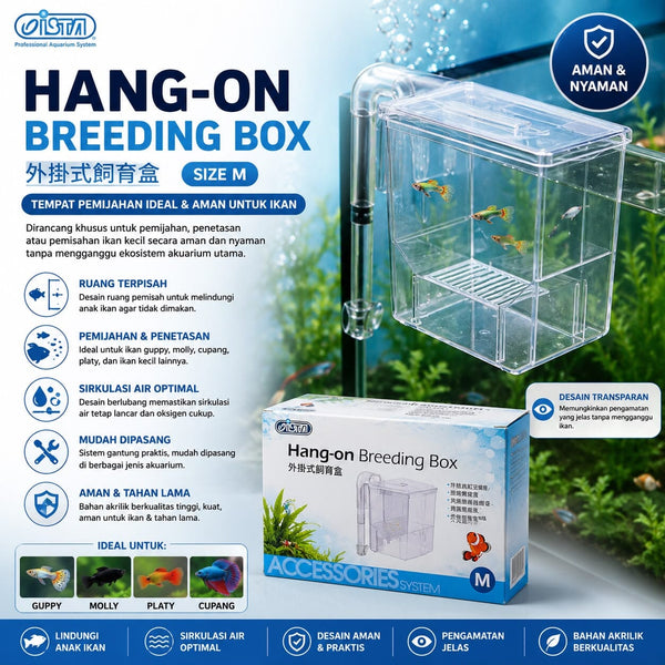 ISTA Aksesoris Aquarium Breeding Box M no type Tidak ada merek 