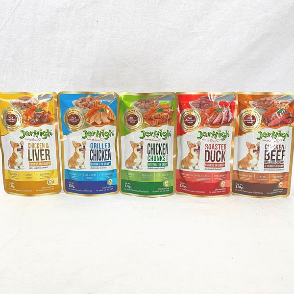 JERHIGH Makanan Anjing Pouch Beef Grilled 120gr no type Jerhigh 