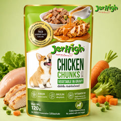 JERHIGH Makanan Anjing Pouch Chicken and Vegetables 120gr no type Jerhigh 