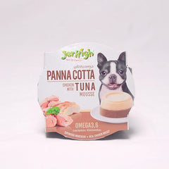 JERHIGH Makanan Basah Anjing PannaCotta Chicken Tuna Mousse 70g no type Tidak ada merek 