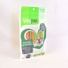 JERHIGH Snack Anjing Chicken Stick with Veggies 100gram no type Tidak ada merek 