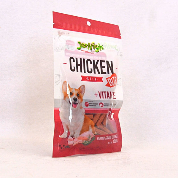 JERHIGH Snack Anjing Chicken Stix Bites 100gr no type Tidak ada merek 