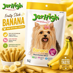JERHIGH Snack Anjing FRUITY Stick BANANA 70gr no type Tidak ada merek 