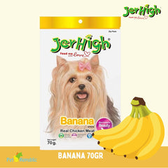 JERHIGH Snack Anjing FRUITY Stick BANANA 70gr no type Tidak ada merek 
