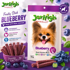 JERHIGH Snack Anjing FRUITY Stick BLUEBERRY 70gr no type Jerhigh 