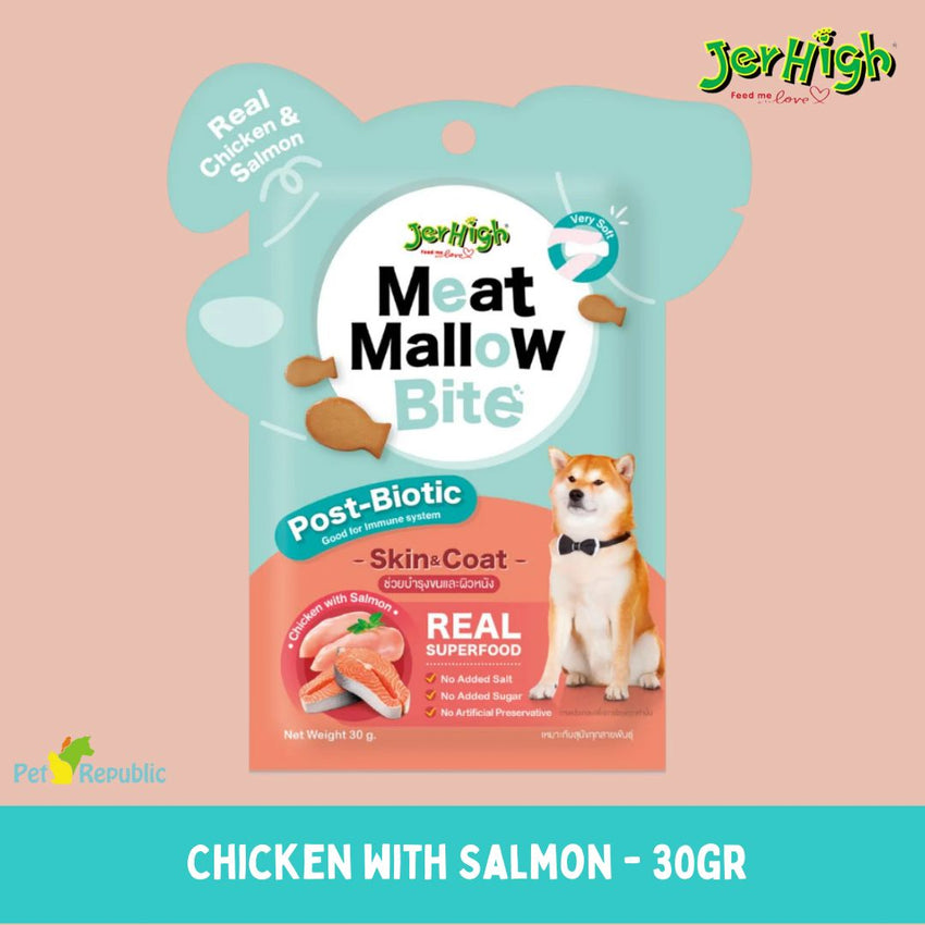 JERHIGH Snack Anjing Meat Mallow Chicken Salmon 30g no type Jerhigh 