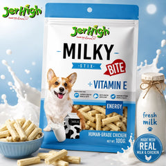 JERHIGH Snack Anjing Milk Bites 100gr no type Tidak ada merek 