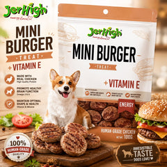 JERHIGH Snack Anjing Mini Burger BBQ 100gr Dog Snack Tidak ada merek 