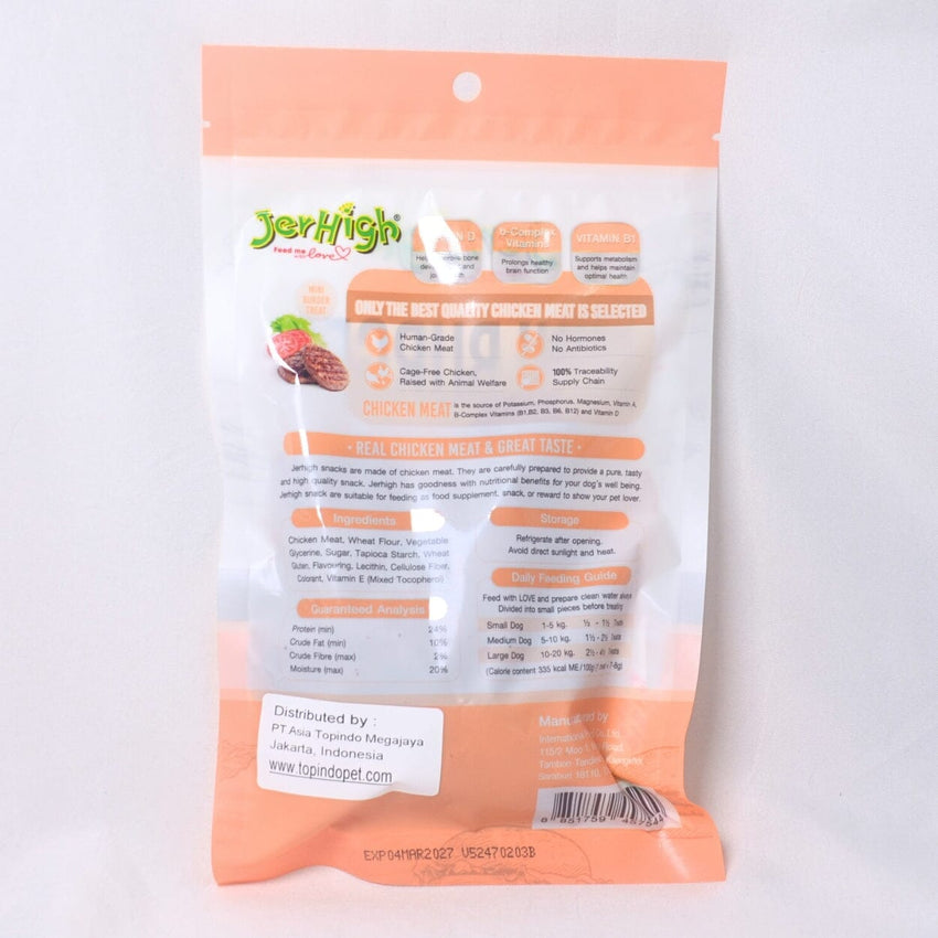 JERHIGH Snack Anjing Mini Burger BBQ 100gr Dog Snack Tidak ada merek 
