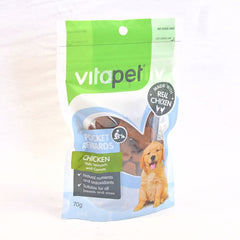 JERHIGH Snack Anjing Vitapet Pocket Chicken Spinach Carrot 70gr no type Jerhigh 