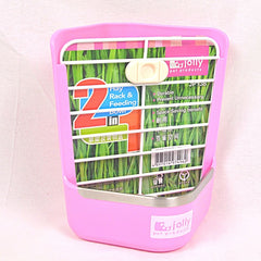 JOLLY JP138 Tempat Makan 2in1 Hay Rack and Feeding Bowl Pink no type Tidak ada merek 