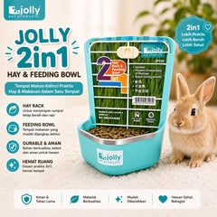 JOLLY JP139 Tempat Makan 2 in1 Hay Rack and Feeding Bowl Blue no type Tidak ada merek 