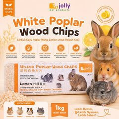JOLLY JP78 Serbuk Kayu White Poplar Wood Chips Lemon 1kg no type Tidak ada merek 