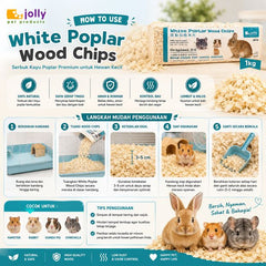 JOLLY JP79 Serbuk Kayu White Poplar Wood Chips Original 1kg no type Tidak ada merek 