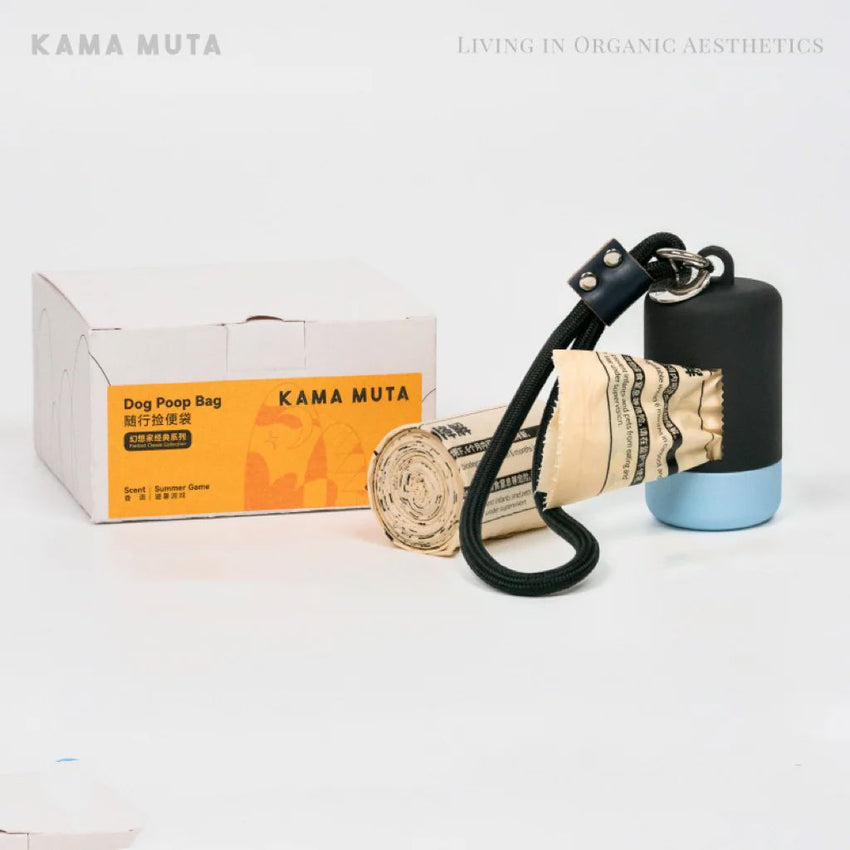 KAMAMUTA Tempat Poop Bag Dispenser Black Island Blue Dog Sanitation Tidak ada merek 