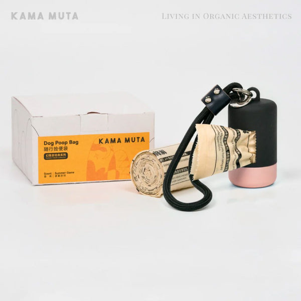 KAMAMUTA Tempat Poop Bag Dispenser Black Ulan Pink Dog Sanitation Tidak ada merek 