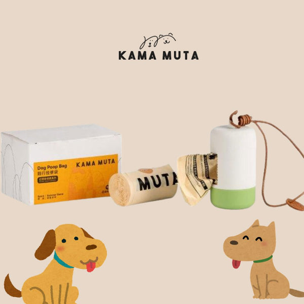 KAMAMUTA Tempat Poop Bag Dispenser White Medog Green Dog Sanitation Tidak ada merek 