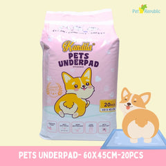 KANDILA Alas Kandang Underpad 45x60cm 20pcs no type Pet Republic Indonesia 