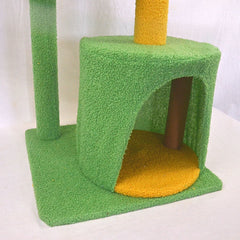 KANDILA CAT TREE Rumah Kucing Pet CT0041 Yellow And Green 41x41x75cm no type Tidak ada merek 