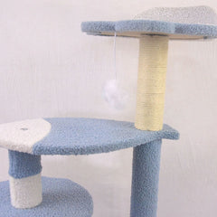 KANDILA CAT TREE Rumah Kucing Pet CT0044 Blue 40 x 40 x 75cm no type Tidak ada merek 