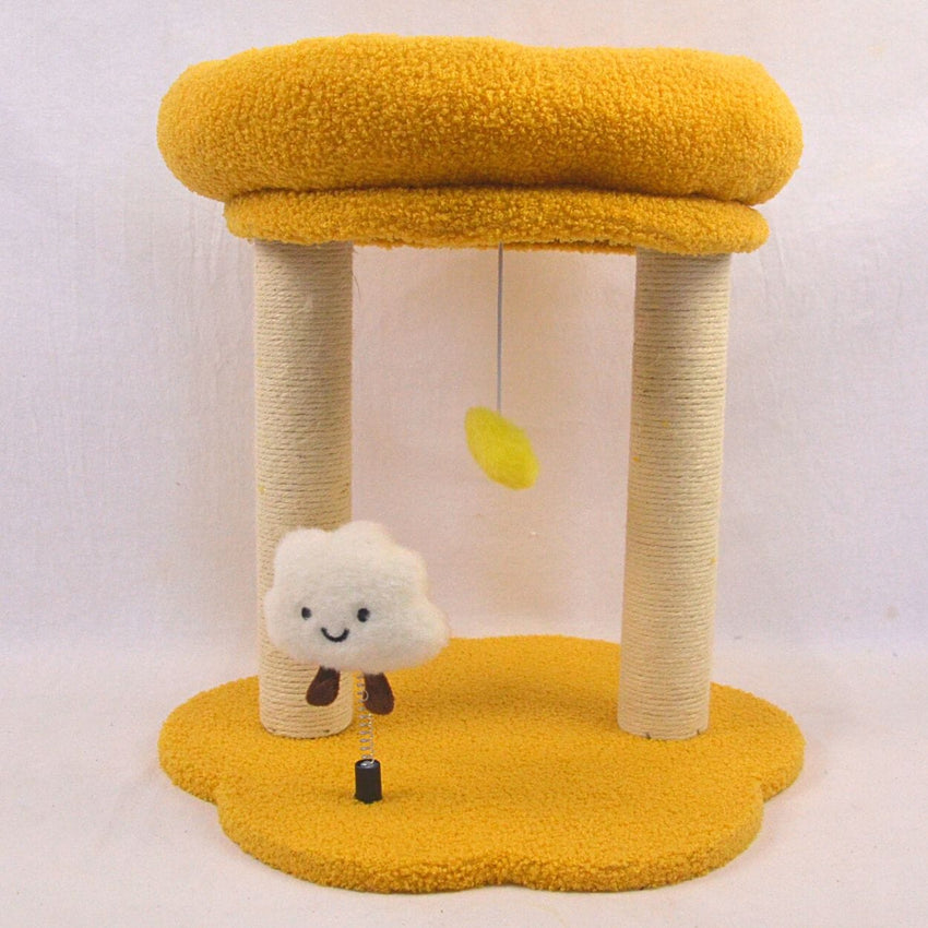 KANDILA CAT TREE Rumah Kucing Pet CT0054 Yellow 40 x 40 x 45cm no type Tidak ada merek 