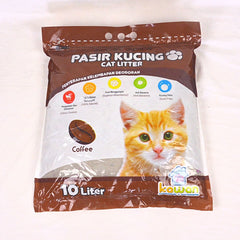KAWAN BENTONITE Pasir Kucing Cat Litter Coffee 7,3kg Cat Sanitation Tidak ada merek 