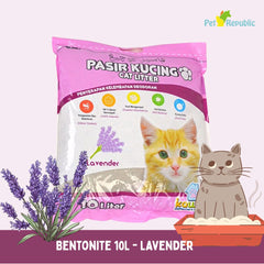 KAWAN BENTONITE Pasir Kucing Cat Litter Lavender 7,3kg Cat Sanitation Tidak ada merek 