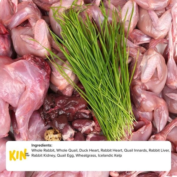 KIN Cats Makanan Kucing Cat food RAW Rabbit and Quail 250gr no type Tidak ada merek 