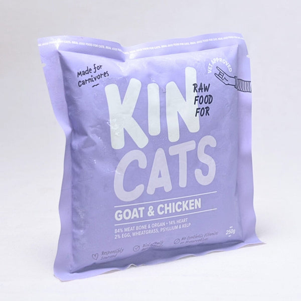 KIN Cats Makanan Kucing Raw Goat and Chicken 250GR no type Tidak ada merek 