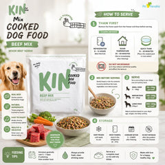 KINDOGFOOD Makanan Anjing Cooked MIXER Beef 500GR no type Tidak ada merek 